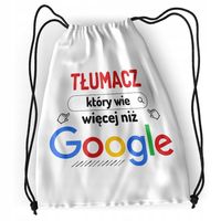 Plecak Dla Tłumacza Sportowy Szkolny Worek Torba Z Nadrukiem Ze Zdjęciem
