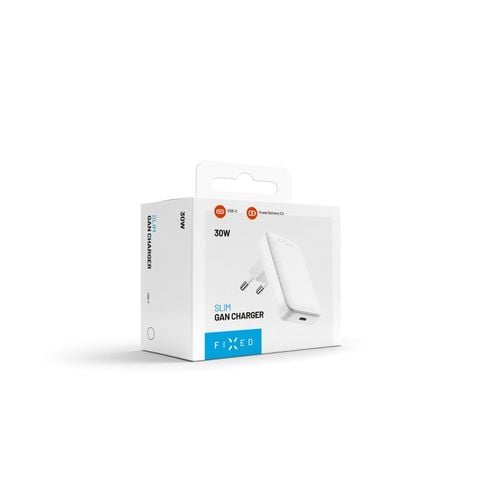 Ładowarka FIXED Płaska Slim Travel GaN 30W 1xUSB-C PD na Arena.pl