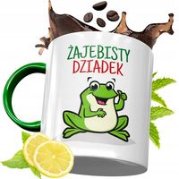 Kubek Zielony Dla Dziadka Na Prezent Urodziny Z Nadrukiem Ze Zdjęciem