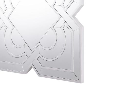 Lustro Ścienne  80 X 80 Cm Srebrne Honfleur na Arena.pl