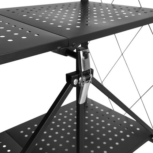 Regał składany GESTEL 5 poziomów czarny na kółkach na Arena.pl