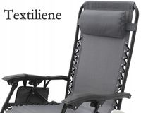 LEŻAK FOTEL OGRODOWY SKŁADANY REGULOWANY GRAVITY