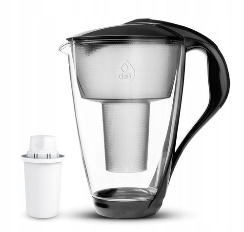 Dzbanek filtrujący szklany Dafi Crystal LED CZARNY na Arena.pl