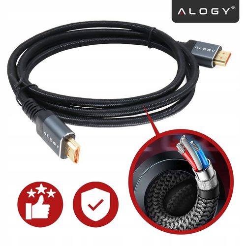 Kabel HDMI 2.1 PREMIUM ULTRA High Speed 10K 8K/60HZ 4K/120 1m na Arena.pl