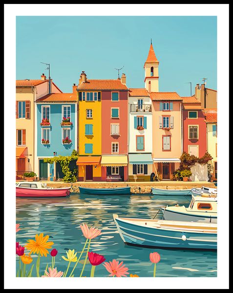 Plakat 50x65cm Wielobarwne Nadbrzeże zdjęcie 3