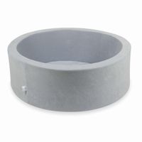 Suchy basen 90x30cm Velvet Soft Jasnoszary bez piłek