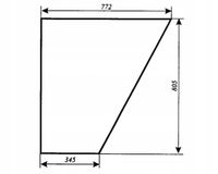 Szyba drzwi dolna - drzwi dół Massey Ferguson MF-255 kabina Luboń