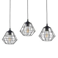 Lampa wisząca druciane klatki Diamond 6203 TK Lighting loft czarna