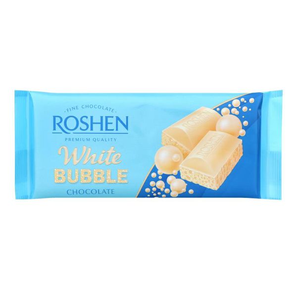 ROSHEN CZEKOLADA WHITE BUBBLE BIAŁA 80G zdjęcie 1