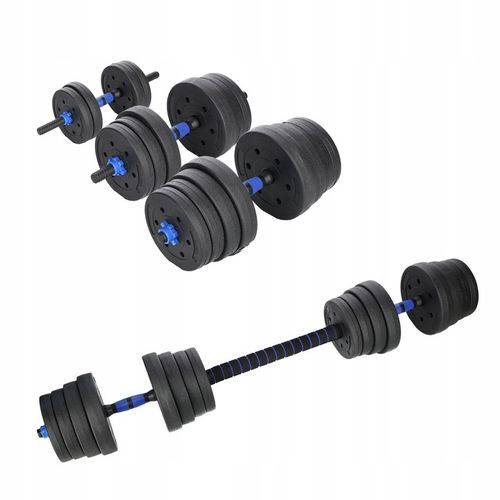 ZESTAW REGULOWANYCH HANTLI + SZTANGA = 30KG na Arena.pl