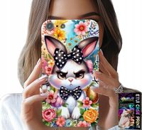 ETUI DO IPHONE 5 / 5S / 5C - KRÓLIK WIELKANOCNY, ZAJĄC, JAJKA + SZKŁO