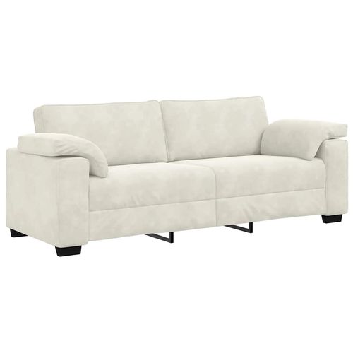 Sofa 3-osobowa, kremowa, 178 cm, aksamit na Arena.pl