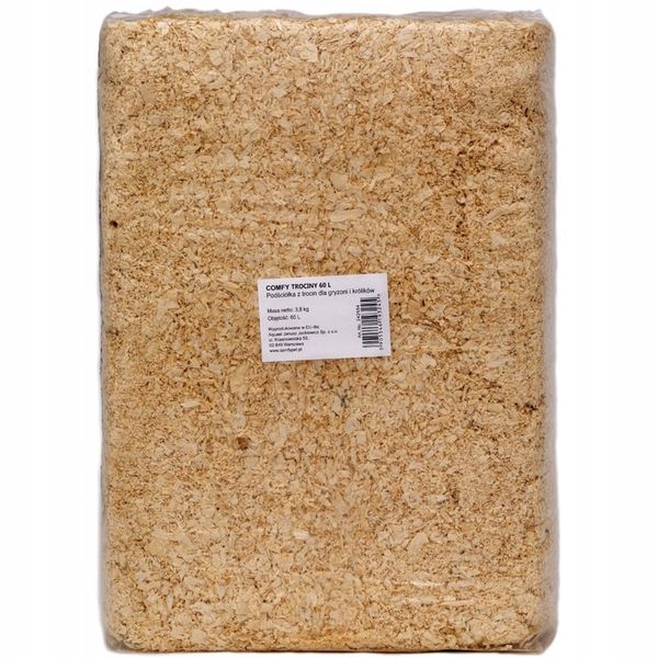 Trociny ściółka dla chomika gryzoni 60l Comfy zdjęcie 2