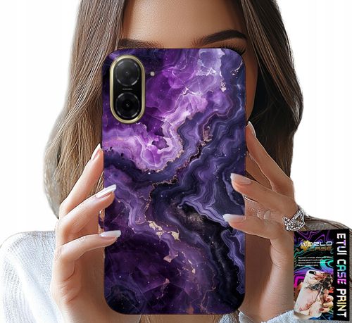 ETUI DO XIAOMI POCO X7 PRO 5G - FIOLETOWY MARMUREK MODNE KOBIECE + SZKŁO na Arena.pl