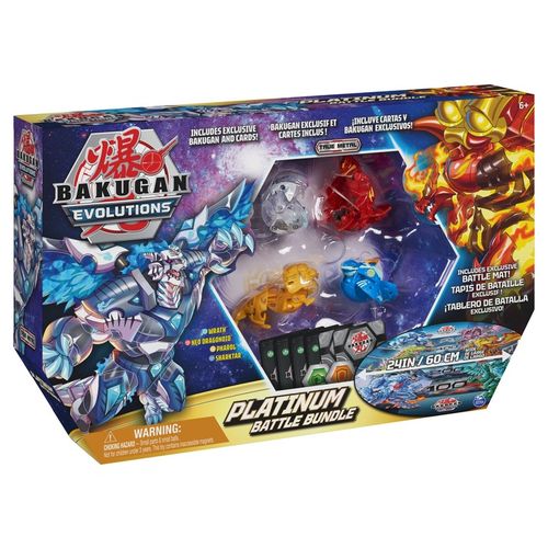 BAKUGAN EVOLUTIONS ZESTAW PLATINUM FIGURKI + MATA na Arena.pl