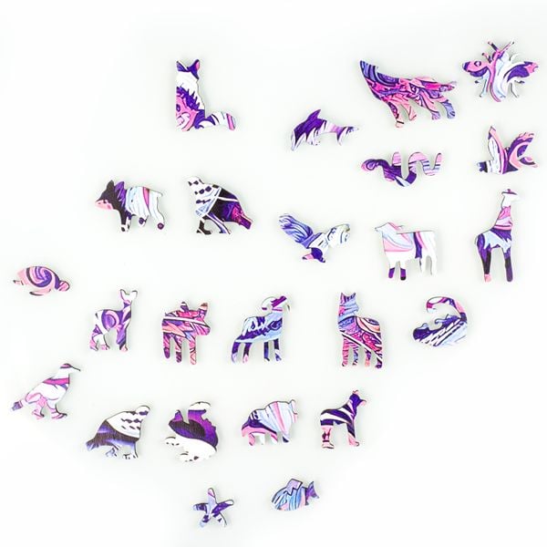 Puzzle drewniane tygrys A3 188 elementów zdjęcie 7