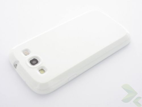 Geffy - Etui Samsung Galaxy S III TPU solid color white na Arena.pl