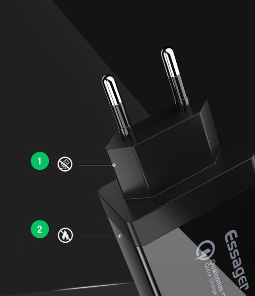 Szybka ładowarka sieciowa zasilacz 3x USB 30W QC3 zdjęcie 6