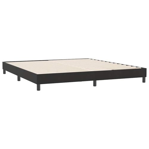 Łóżko Box Spring bez materaca Czarne 180x220 cm Aksamit na Arena.pl