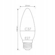 Whitenergy Żarówka LED C37 E27 3W 230V na Arena.pl