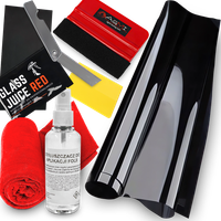 ZESTAW FOLIA DO PRZYCIEMNIANIA SZYB 25% RAKLA KONCENTRAT NOŻYK 300X75CM