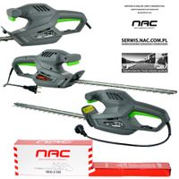 NOŻYCE ELEKTRYCZNE DO ŻYWOPŁOTU NAC HE45-E-CH MOC 450 W OSTRZE 41 CM LEKKIE