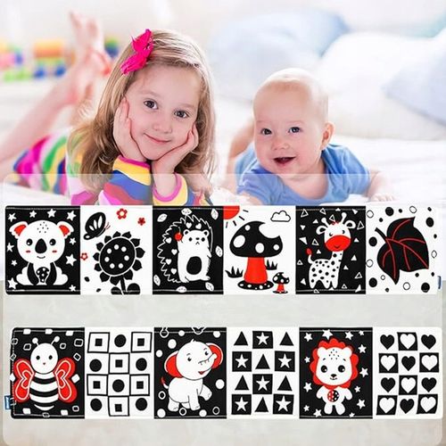 Książeczka sensoryczna o wysokim kontraście 0 do 12 miesięcy Zabawki dla na Arena.pl