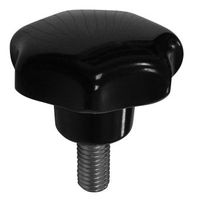 uchwyt bakelitowy z trzpieniem czarny m12*30mm - hs 092870