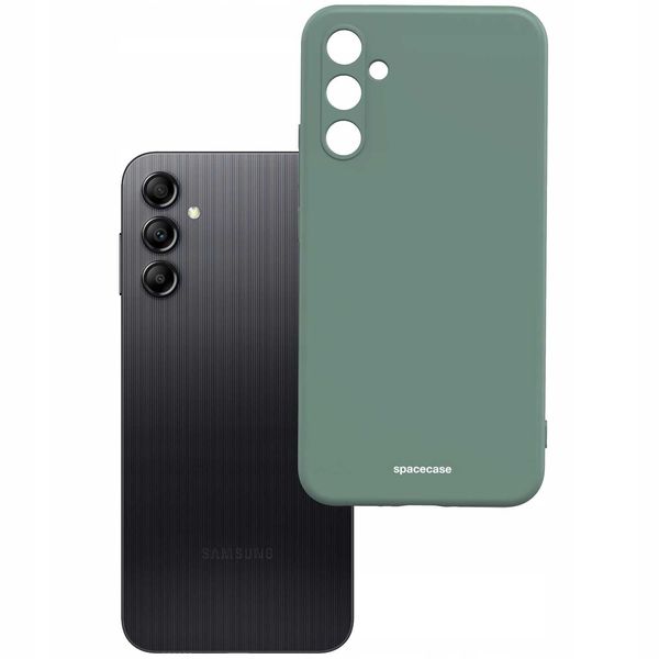 Spacecase Silicone Case Galaxy A14 4G Dark Green zdjęcie 2
