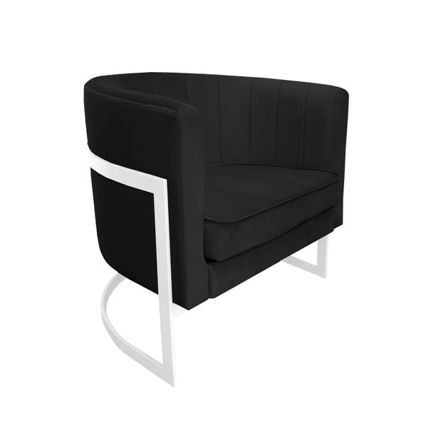 Fotel Glamour podstawa biała MG19 zdjęcie 1