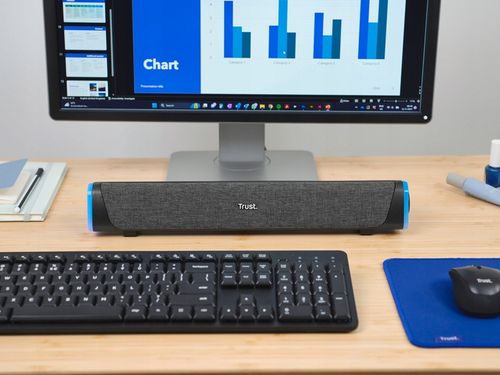 GŁOŚNIK SOUNDBAR KOMPUTEROWY LED USB 12W STEREO KOMPAKTOWY BIUROWY na Arena.pl