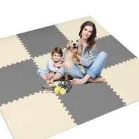 DUŻE PUZZLE PIANKOWE EVA MATA PIANKOWA 180x180cm 9 szt GRUBA XXL do ćwiczeń