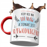 Kubek Czerwony Dla Przewodniczącego Niby Nie Ma Z Nadrukiem Ze Zdjęciem