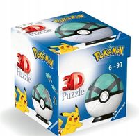 UKŁADANKA Logiczna Hobby PUZZLE Gra Manualna PRZESTRZENNE 3D Pokemon Kula