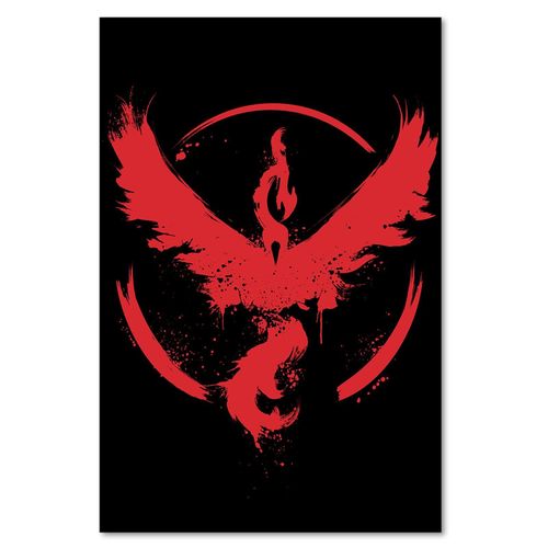 Deco Panel, Czerwony feniks 70x100 na Arena.pl