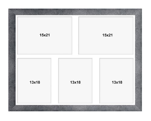 Ramka na 5 zdjęć Hekla 40x50x5 MDF galeria zdjęć beton 1szt. na Arena.pl