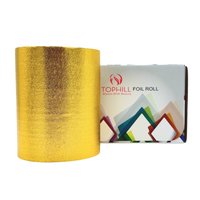 TOPHILL Folia fryzjerska ryflowana w rolce 127mm x 100m Złota - GOLD