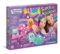 CLEMENTONI NAUKOWA ZABAWA SUPER KOLOROWE SLIME ZESTAW KREATYWNY 8+