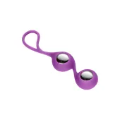 cloud 9 novelties duo kegel balls z silikonową osłoną 28g fioletowe