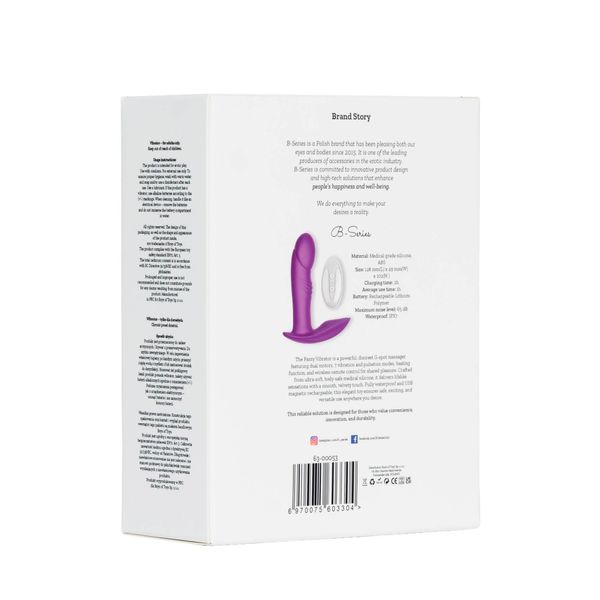 Stymulator - B - Series - Silicone Panty Vibrator Usb 7 Function / Heating zdjęcie 9