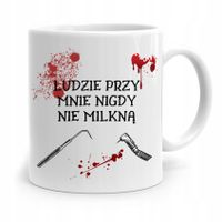 Kubek Prezent Dla Dentysty Nigdy Nie Milkną Z Nadrukiem Ze Zdjęciem