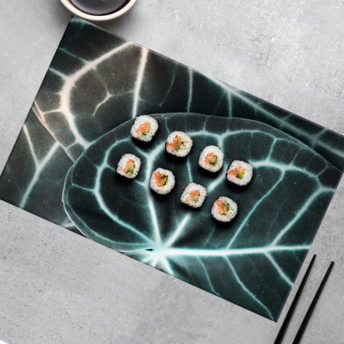 SZKLANA DESKA NA KUCHENKĘ 80x52 009B LIŚCIE na Arena.pl