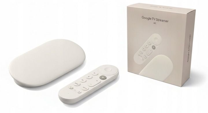 Odtwarzacz multimedialny Google TV Streamer 4K Porcelain zdjęcie 1