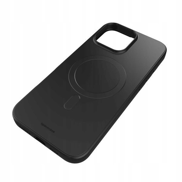 Spacecase Silicone Magnetic Case Iphone 16 Pro Max Black zdjęcie 7