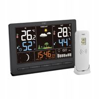 Stacja pogodowa METEO czujnik zewnętrzny ZEGAR RADIOWY prognoza pogody