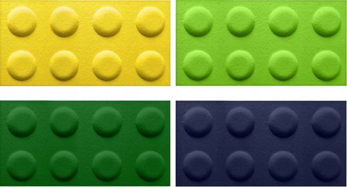 PANELE ŚCIENNE MIĘKIKE KLOCKI FILCOWE 60X30 SOFT na Arena.pl