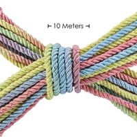 poliestrowa lina bondage gładka ouch 10m pastelowa wielokolorowa