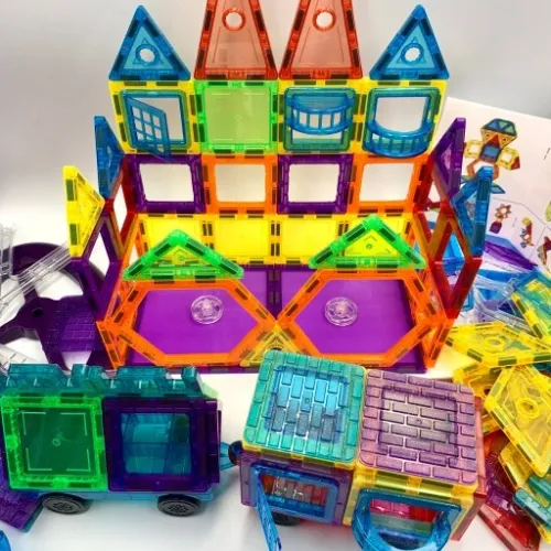 KLOCKI MAGNETYCZNE 3D MAGNETIC EDUKACYJNE DUŻE PANELE KONSTRUKCYJNE na Arena.pl