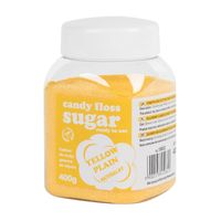 kolorowy cukier do waty cukrowej żółty naturalny smak waty cukrowej 400g