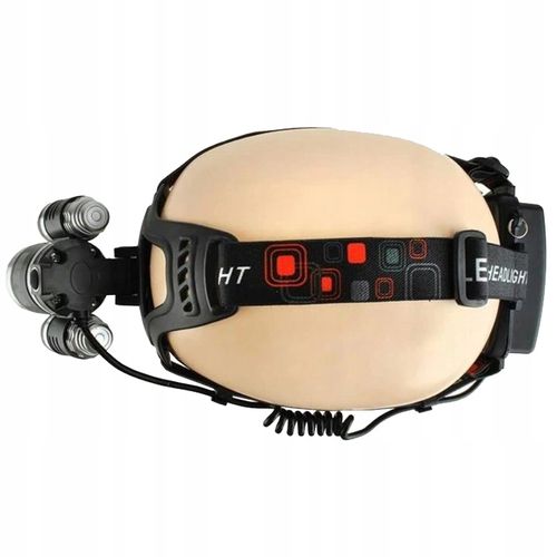 MOCNA LATARKA CZOŁOWA AKUMULATOROWA 3x LED CREE XM L T6 CZOŁÓWKA NA GŁOWĘ na Arena.pl